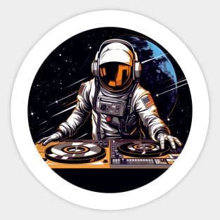 Dj Astronaut Sticker